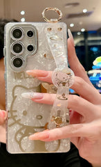 Trendy Girlish Glossy Sanrio Hello Kitty Case For Samsung