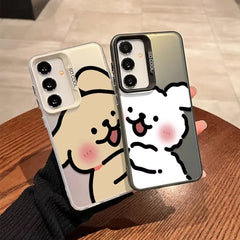 Funny Cartoon Dog Couple Phone Case For Samsung Galaxy