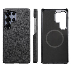 Cowhide Leather Magnetic Case for Samsung Galaxy