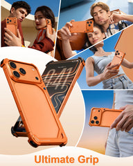 Frameless Aluminum Metal Bumper Case For iPhone | Bare Naked Phone Feel Shockproof Corner Phone Cover