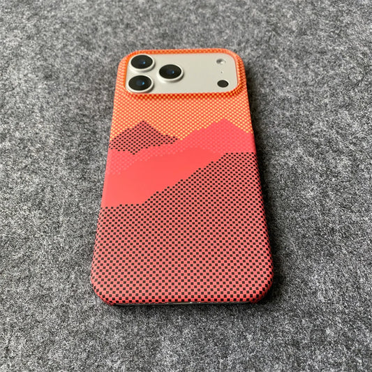 Kevlar Carbon Fiber Pattern Phone Case for iPhone