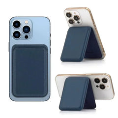 Strong Magnetic Leather Wallet With Hide Stand Case for iPhone | MagSafe Wallet