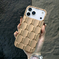 3D Honeycomb Cube Matte Phone Case For iPhone | Soft Silicone Shockproof Armor Cover