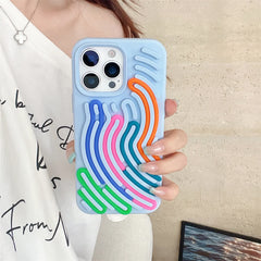 Silicone Building Block Jigsaw Puzzle Case For iPhone | Fidget Anxiety Stress Therapy Phone Cover