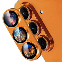 Metal Tempered Glass for Camera Lens Protector For Samsung Galaxy