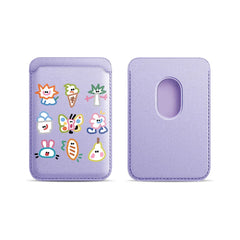 Simple Cute Graffiti Pattern Magnetic Card Holder