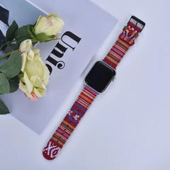 The Artisan Weave Collection: Printed Fabric Apple Watch Straps