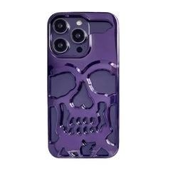 Cool Skull Ghostface Hollow Cooling Case for iPhone | Plating Finish Breathable Back Cover
