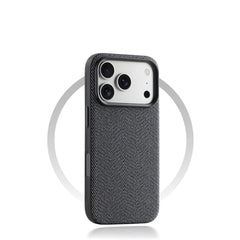 Linen Fiber Texture MagSafe Phone Case for iPhone