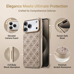 Embossed Pattern Leather Case for iPhone