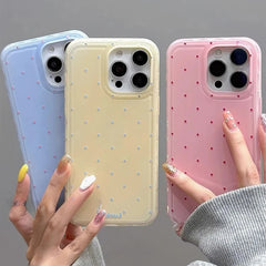 Polka Dot Soft Silicone Cover For iPhone