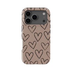 The Retro Swirl & Groove Series Phone Case for iPhone