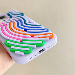 Silicone Building Block Jigsaw Puzzle Case For iPhone | Fidget Anxiety Stress Therapy Phone Cover