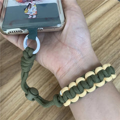 Universal Woven Phone Wrist Strap | Heavy-Duty Paracord Hand Lanyard with Secure Case Insert Tab