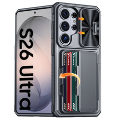 Rugged Full Body Wallet Case For Samsung Galaxy S26 Ultra | 4-Card Holder | Camera Shield | Kickstand