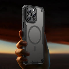 Magnetic Shockproof Case for iPhone | Rugged Matte Translucent Protective Cover