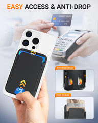 Magnetic Card Holder Phone Wallet | Compatible MagSafe Wallet for iPhone