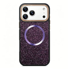 Sparkling Diamond Case For iPhone | MagSafe Alloy lens Phone Cover