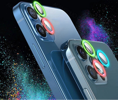 Luminous Ceramic Camera Protector Film For iPhone | Glowing Lens Ring | Tempered Glass