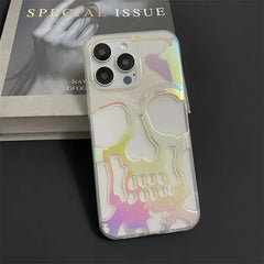 Cool Skull Ghostface Hollow Cooling Case for iPhone | Plating Finish Breathable Back Cover