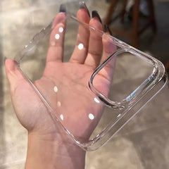 Ultra-Thin Transparent Hard Glass Case For iPhone