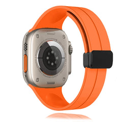 Unisex Magnetic Buckle Silicone Sport Band for Apple Watch