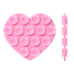 Heart-Shaped Silicone Suction Pad