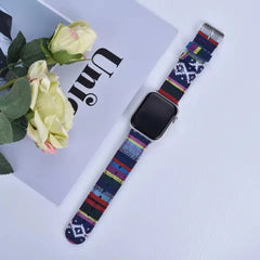 The Artisan Weave Collection: Printed Fabric Apple Watch Straps