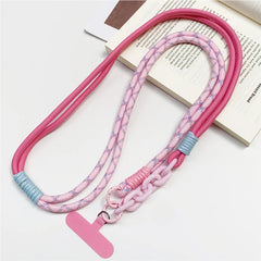 Universal Multi-Functional Phone Lanyard Strap | Adjustable Sport Braided Neck Rope &amp; Crossbody Shoulder Sling with Secure Anti-Loss Case Tab