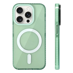 Soft Silicone Neon Clear MagSafe Phone Case For iPhone