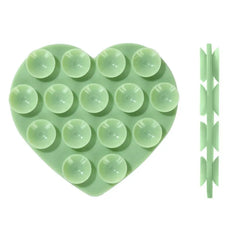 Heart-Shaped Silicone Suction Pad