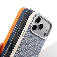 Linen Fiber Texture MagSafe Phone Case for iPhone