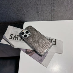 Glossy Crocodile Pattern Case For iPhone