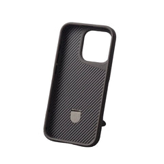 Magsafe Shockproof Frame with Armor Case For iPhone | Metal Bracket Holder | Carbon Fiber Pattern Phone Cover