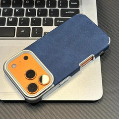Jeans Fabric Soft Plating Phone Case for iPhone