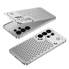 Metal Frame Cooling Case for Samsung Galaxy | Hollow Out Heat Dissipation Aluminum Cover | Hard 2-in-1 Shockproof Bumper Case
