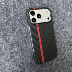 Carbon Fiber Kevlar Pattern Phone Case for iPhone | Retro Business Leather Phone Cover