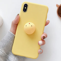 3D Squishy Animal Toy TPU Cover For iPhone