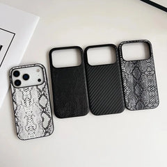 Leopard Snakeskin Crocodile Leather Cover For iPhone | Animal Print & Textured Phone Case