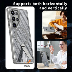 Heat Dissipation Folding Stand Magnetic Phone Case For Samsung Galaxy