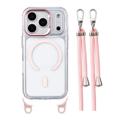 Crossbody Lanyard Clear Case for iPhone | Adjustable Shoulder Strap MagSafe Hard Cover