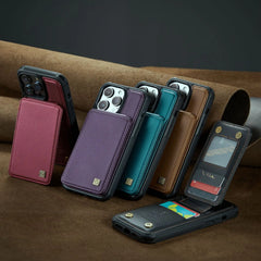 Magnetic Leather Phone Case For iPhone | Wallet Card Holder Phone Cover