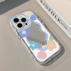 Cute Flower Mirror Phone Case For iPhone