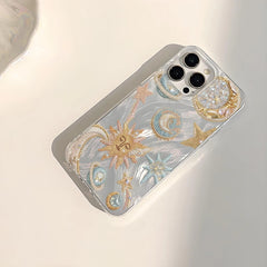 Golden Mystic Sky Celestial Print Case for iPhone