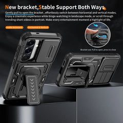 Rugged Heavy Duty Armor Case with Sliding Camera Cover & Kickstand for Samsung Galaxy | Shockproof Phone Cover