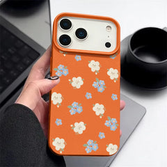 Aesthetic Textured Floral iPhone Case | Vintage Garden Pattern Matte Protective Cover