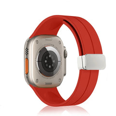 Unisex Magnetic Buckle Silicone Sport Band for Apple Watch