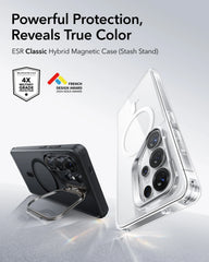 Transparent MagSafe Kickstand Case for Samsung S26 Ultra |  Military-Grade Protection Phone Cover