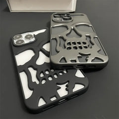 Cool Skull Ghostface Hollow Cooling Case for iPhone | Plating Finish Breathable Back Cover