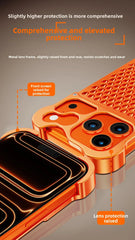 Honeycomb Metal Aluminum Alloy Heat Dissipation Bumper Phone Case for iPhone